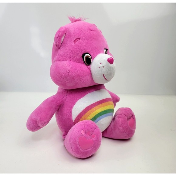 Care Bears Pink Cheer Bear Hug and Giggle Rainbow Plush Giggles Sound 13" 2018 - Picture 2 of 15